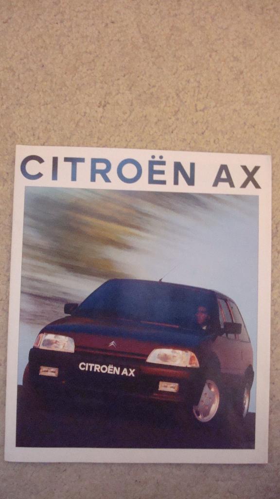 Autofolder Citroën  AX, Ophalen of Verzenden, Zo goed als nieuw, Citroën, Onbekend