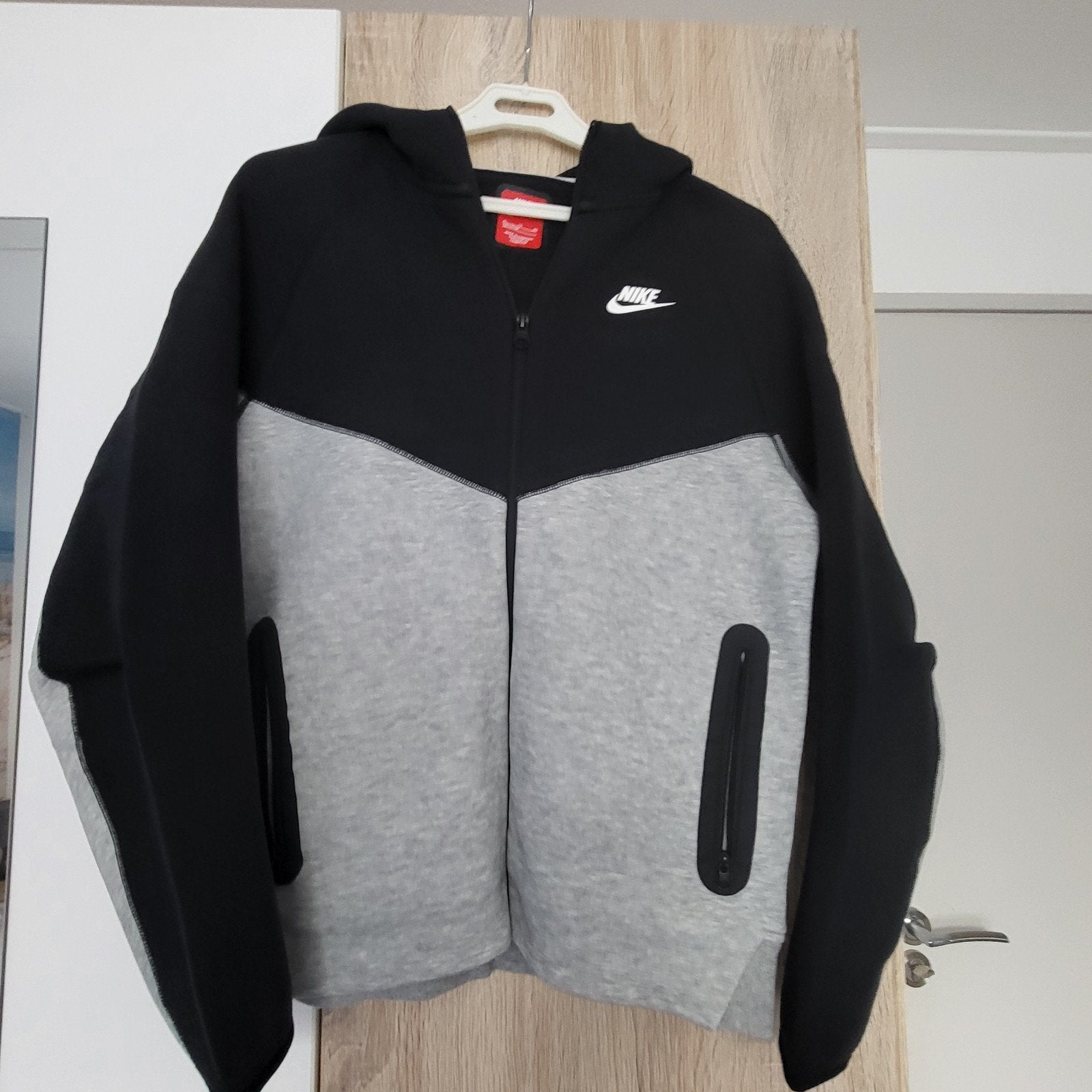 Nike Tech Fleece Sportswear Vest Zwart Lichtgrijs, Ophalen of Verzenden, Zo goed als nieuw