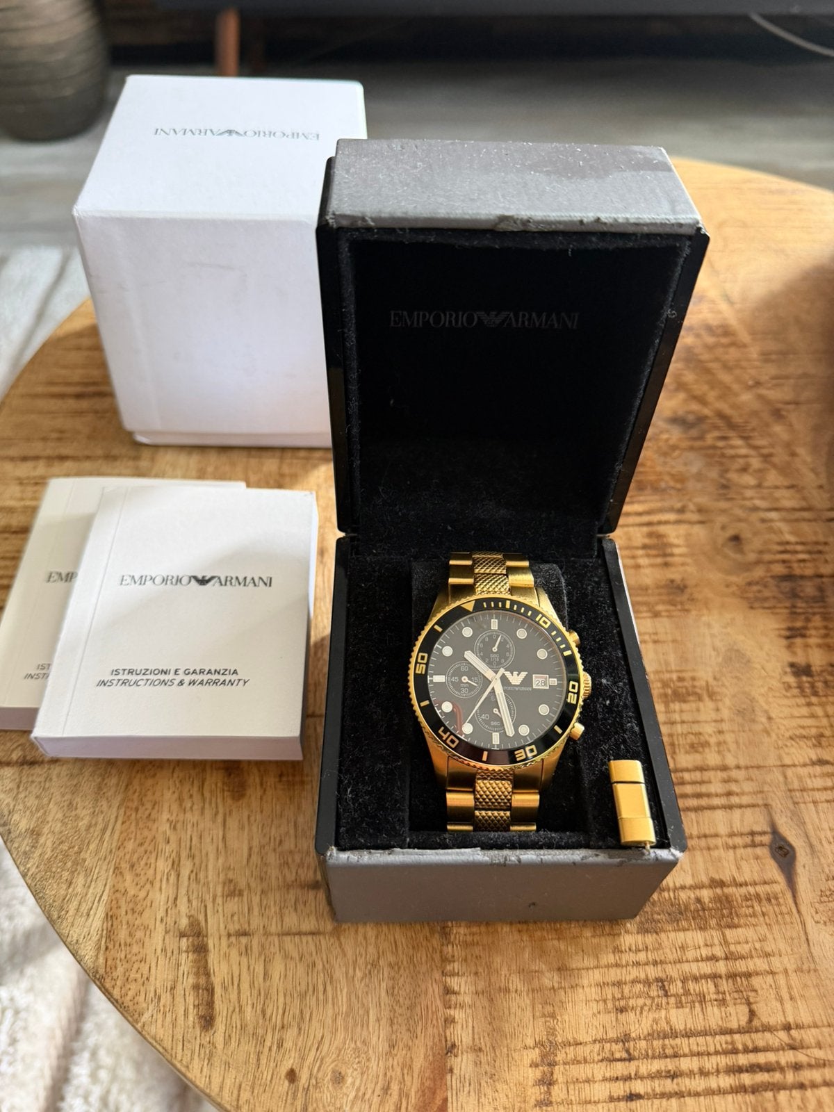 Armani horloge heren, Sieraden, Tassen en Uiterlijk, Horloges | Heren, Ophalen of Verzenden, Zo goed als nieuw, Staal, Overige merken