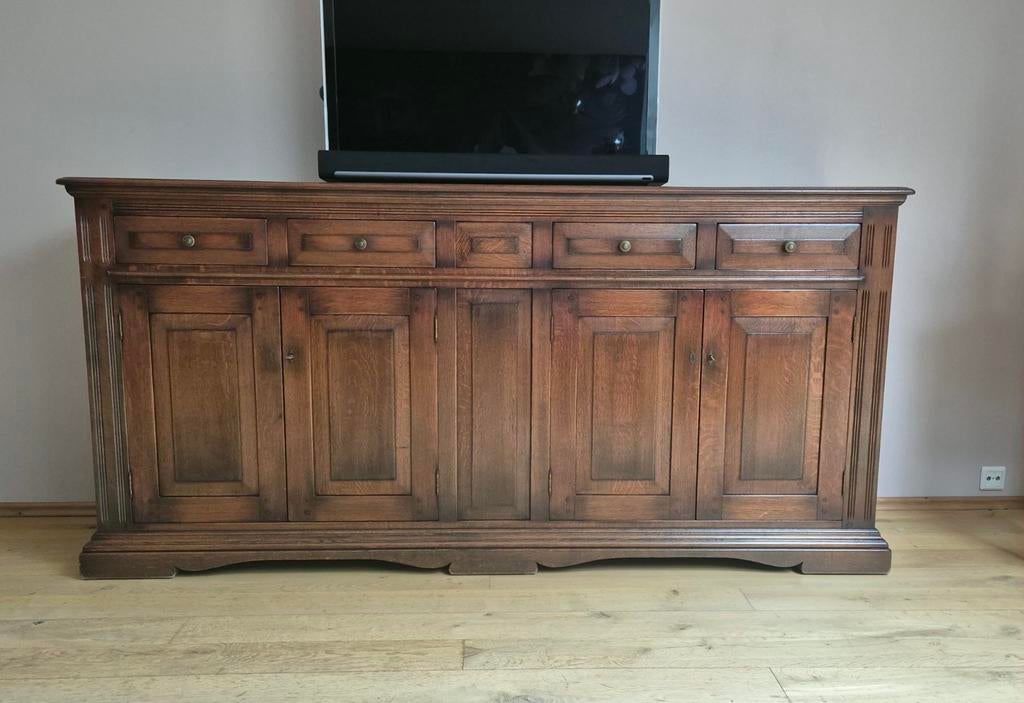 Schuitema Art Deco Dressoir., Ophalen, Gebruikt, Eikenhout, 200 cm of meer