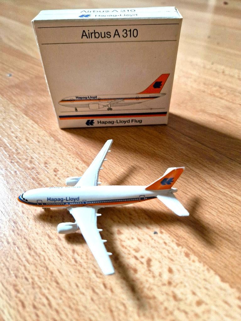 Schabak 1:600 Hapag Lloyd Airbus A310 vliegtuig model!, Verzamelen, Ophalen of Verzenden, Zo goed als nieuw, Schaalmodel