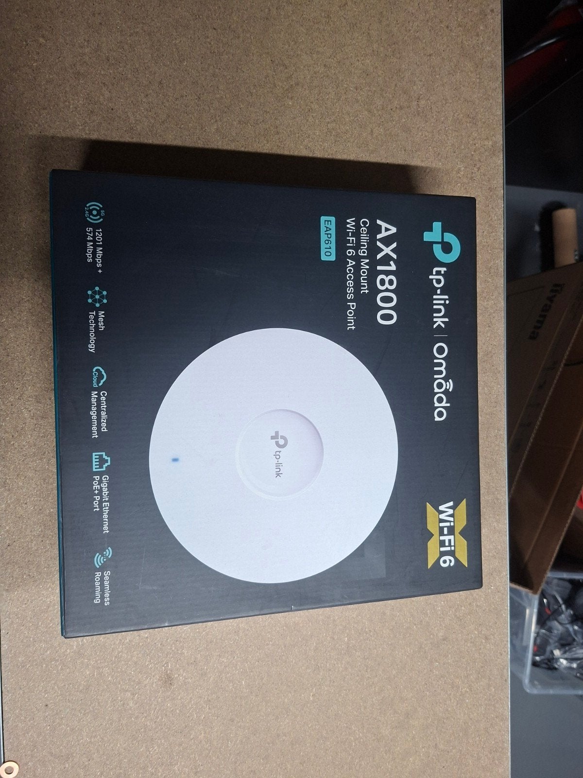 TP-Link EAP610 AX1800 Dual-Band Plafondmontage Access Point, Computers en Software, Ophalen of Verzenden, Nieuw, TP-Link