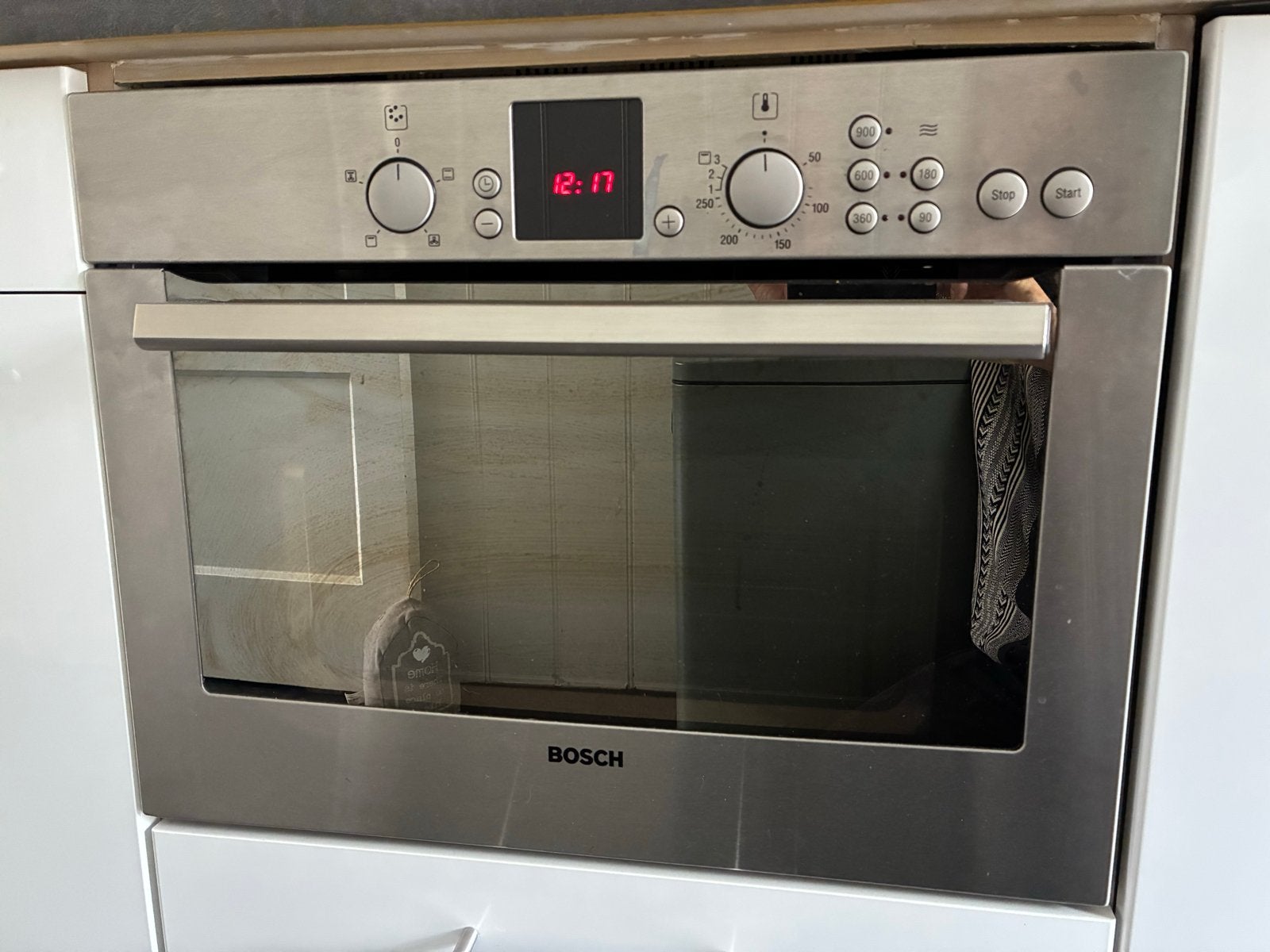 Bosch Combimagnetron - Inbouw - Zilver, Ophalen, Combimagnetron, Gebruikt, 60 cm of meer