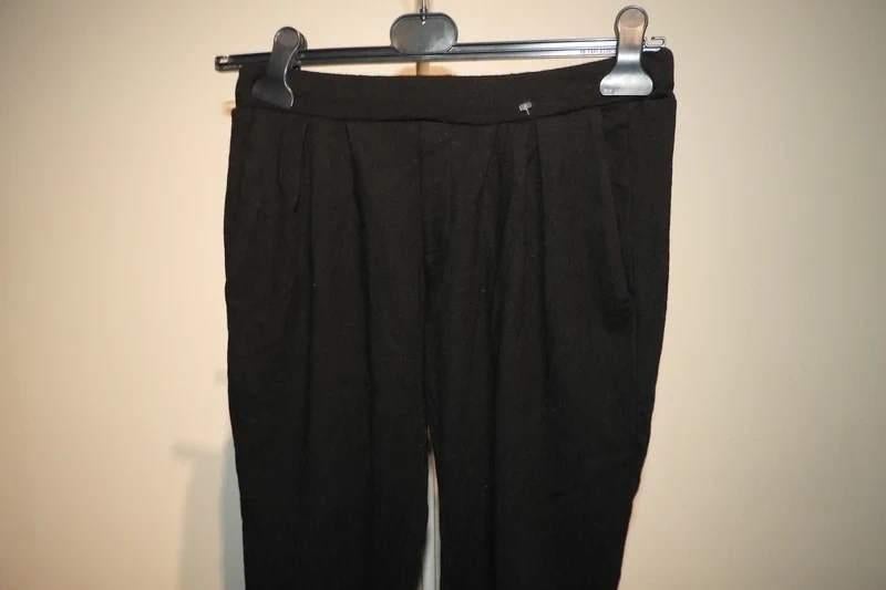 Helmut Lang zwarte broek fijn model van wol M, Kleding | Dames, Broeken en Pantalons, Maat 38/40 (M), Verzenden, Zwart, Zo goed als nieuw