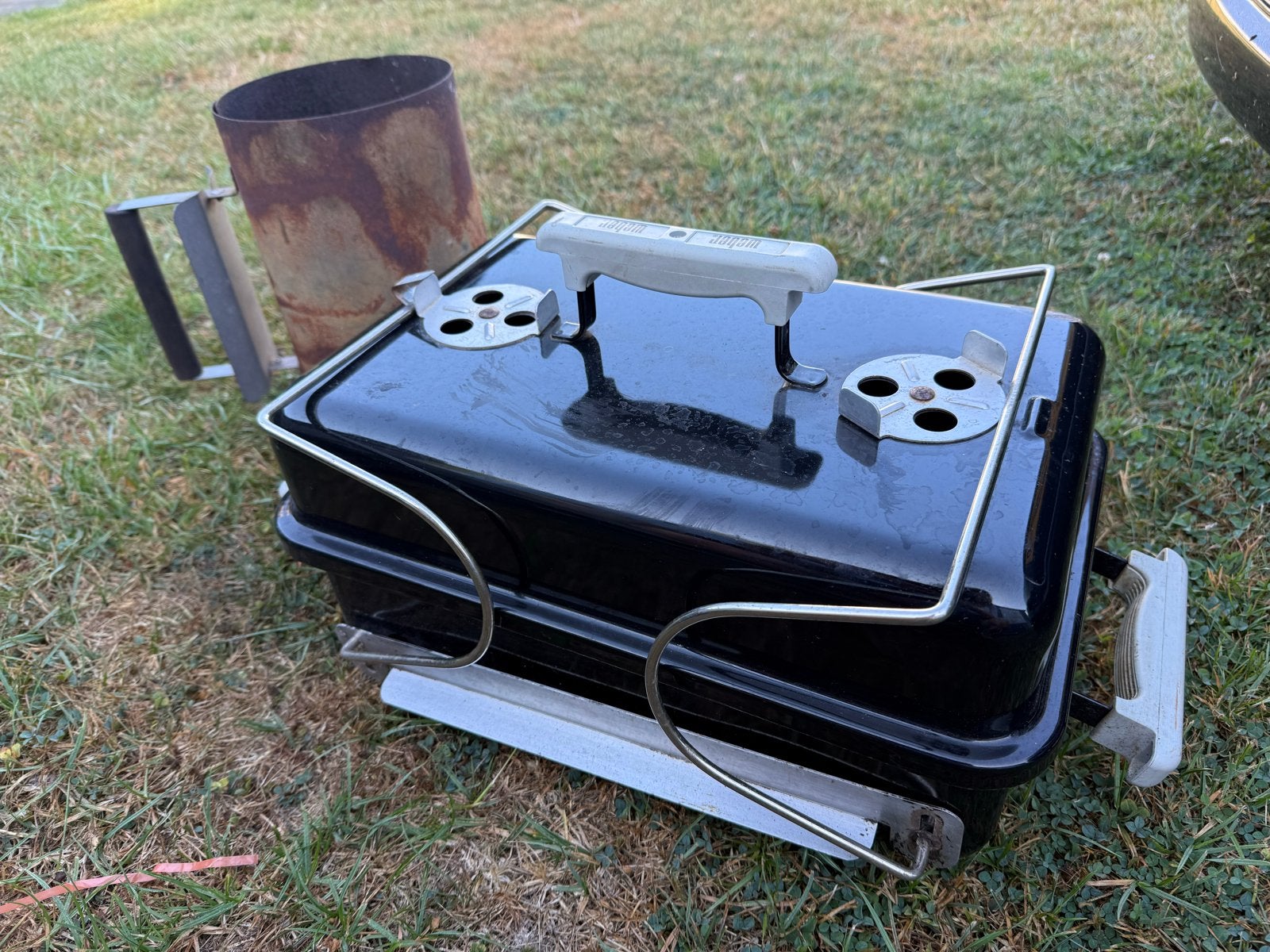 Weber Go-Anywhere barbecue met brikettenstarter, Tuin en Terras, Ophalen, Gebruikt