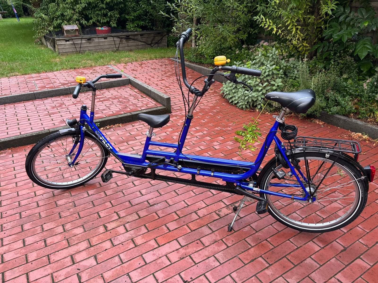 Huka Co-Pilot Ouder-Kind Tandem (Blauw), Fietsen en Brommers, Fietsen | Tandems, Ophalen, Minder dan 10 versnellingen, Gebruikt