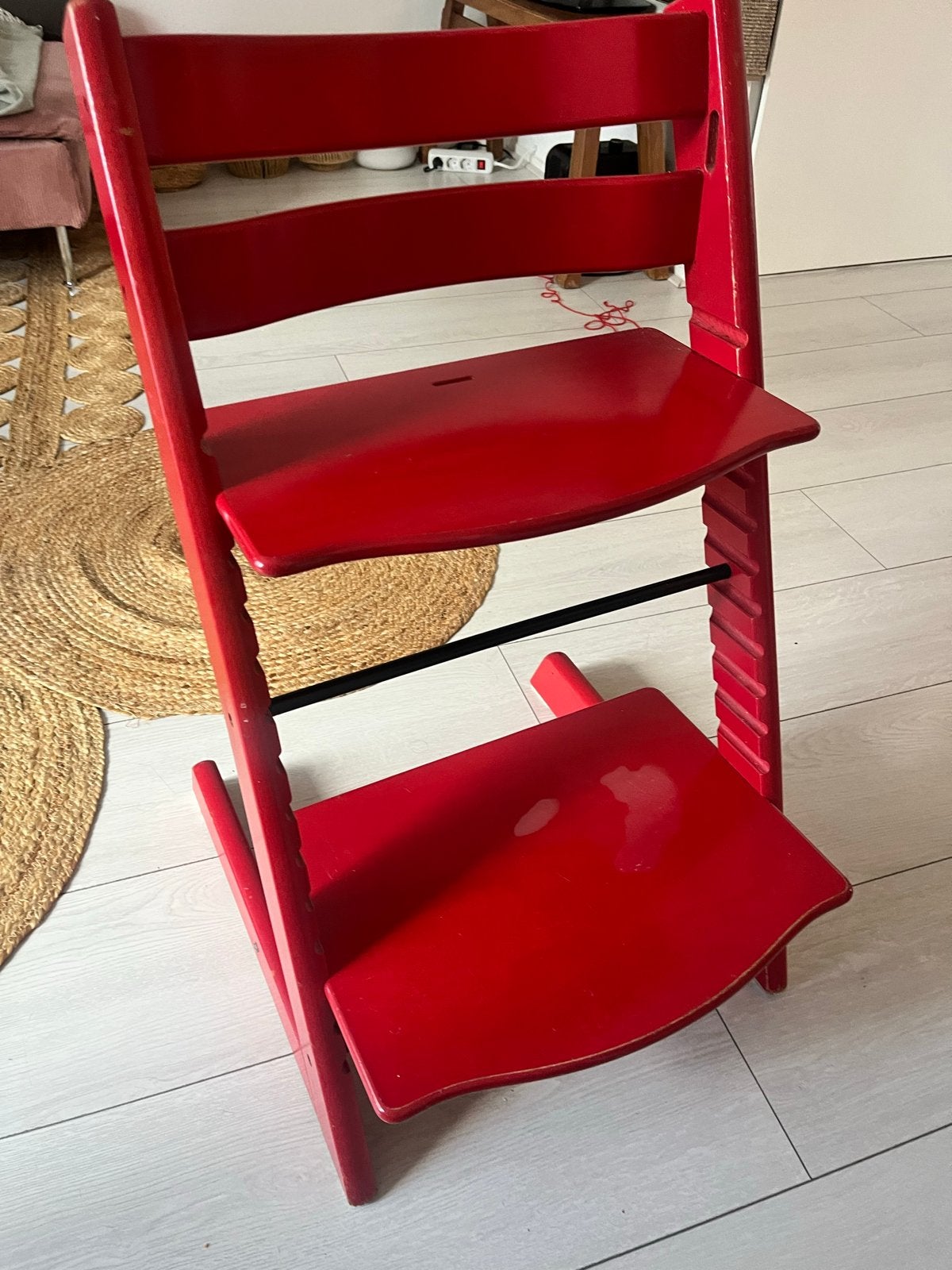 Stokke Tripp Trapp kinderstoel - Rood, Ophalen, Gebruikt, Meegroeistoel, Aanschuifbaar