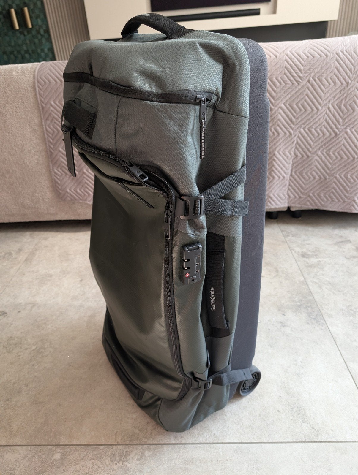 Samsonite koffer /  Reistas, 30 cm of meer, Zwart, Zo goed als nieuw, Wieltjes