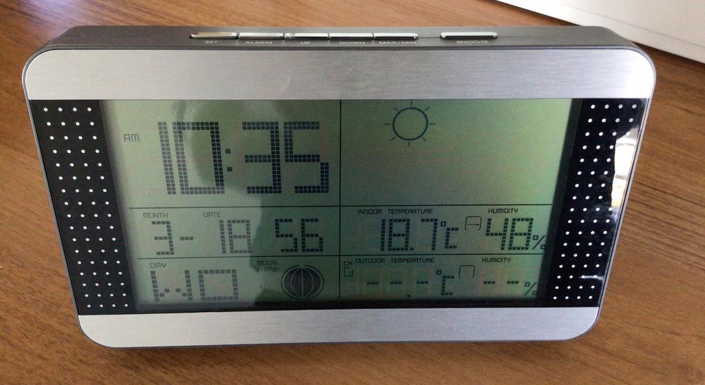 Alecto indoorunit / Ws-1700 / 433Mhz, Ophalen of Verzenden, Zo goed als nieuw