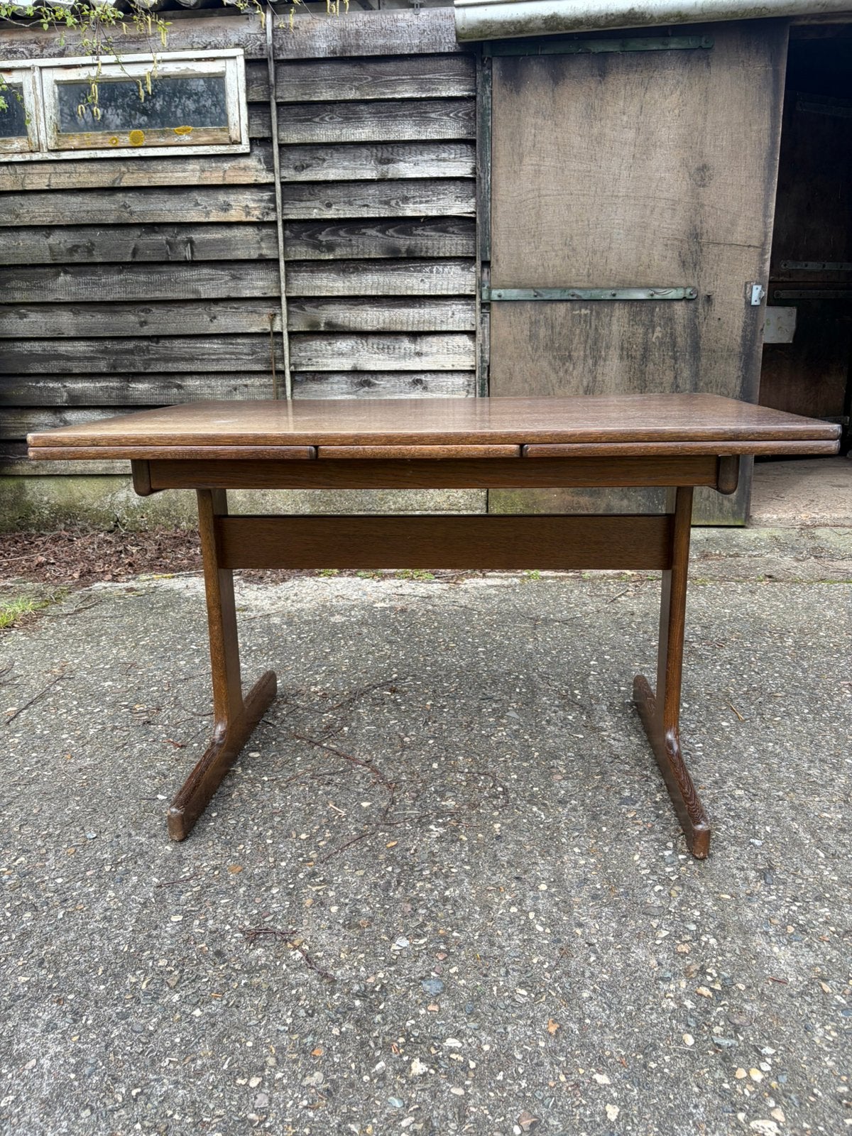 Vintage uitschuifbare eettafel Casala, Ophalen, Gebruikt, Rechthoekig, 50 tot 100 cm