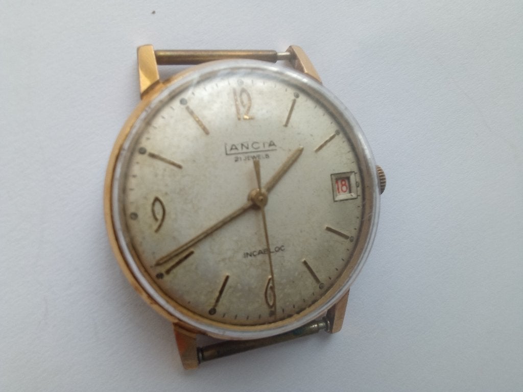 Vintage Lancia watch, Overige merken, Gebruikt, Polshorloge, Overige materialen
