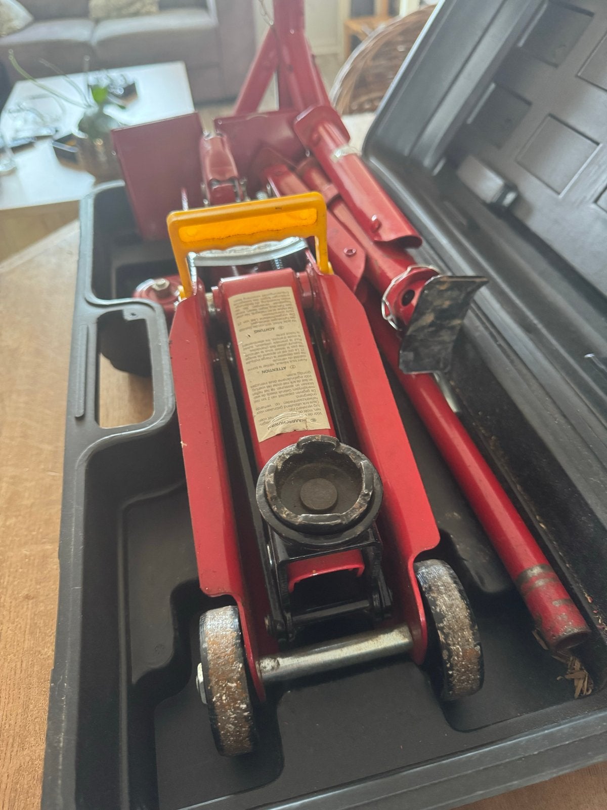 Topcraft Hydraulische Rolkrik 2000kg met assteunen, Auto diversen, Ophalen of Verzenden, Gebruikt, Hydraulisch, Garagekrik