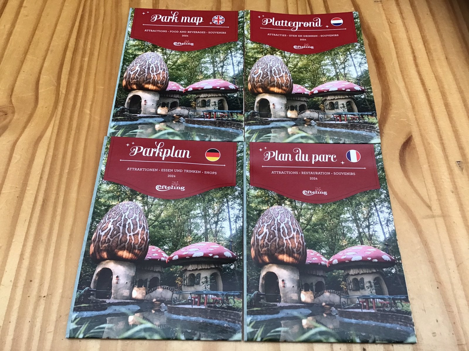 Efteling plattegronden,,kabouterdorp,,(ongeopend,,, Ophalen of Verzenden, Nieuw