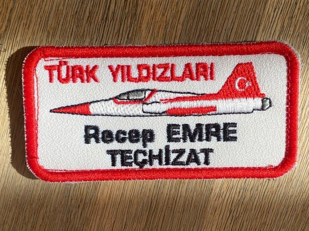 Nametag Turkish Stars, Türk Yıldızları, Ophalen of Verzenden, Gebruikt, Patch, Badge of Embleem
