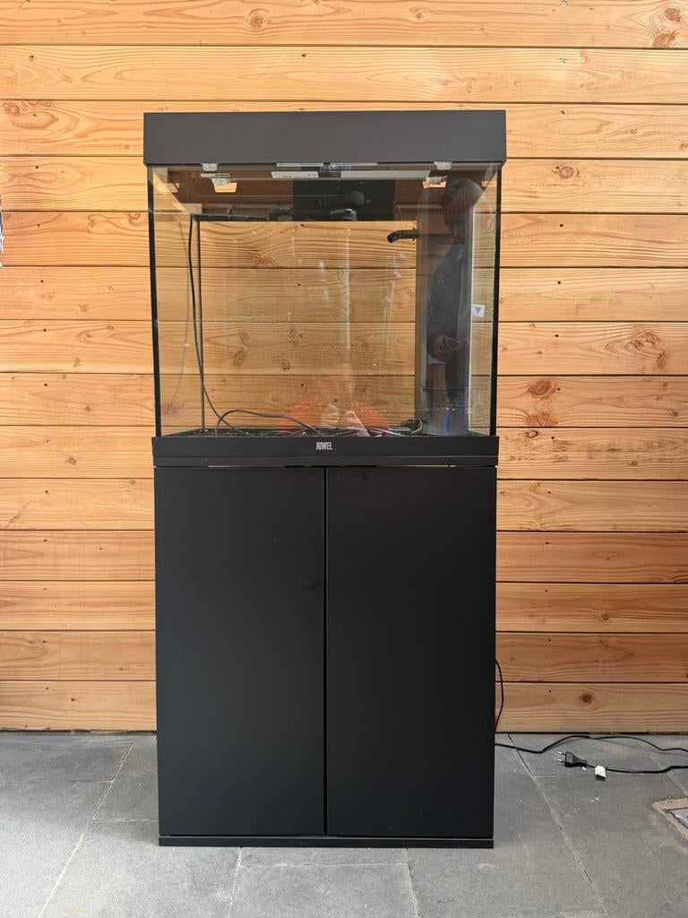 JUWEL Aquarium Lido incl. onderkast LED zwart 120L, Ophalen, Zo goed als nieuw, Leeg aquarium, Verwarming