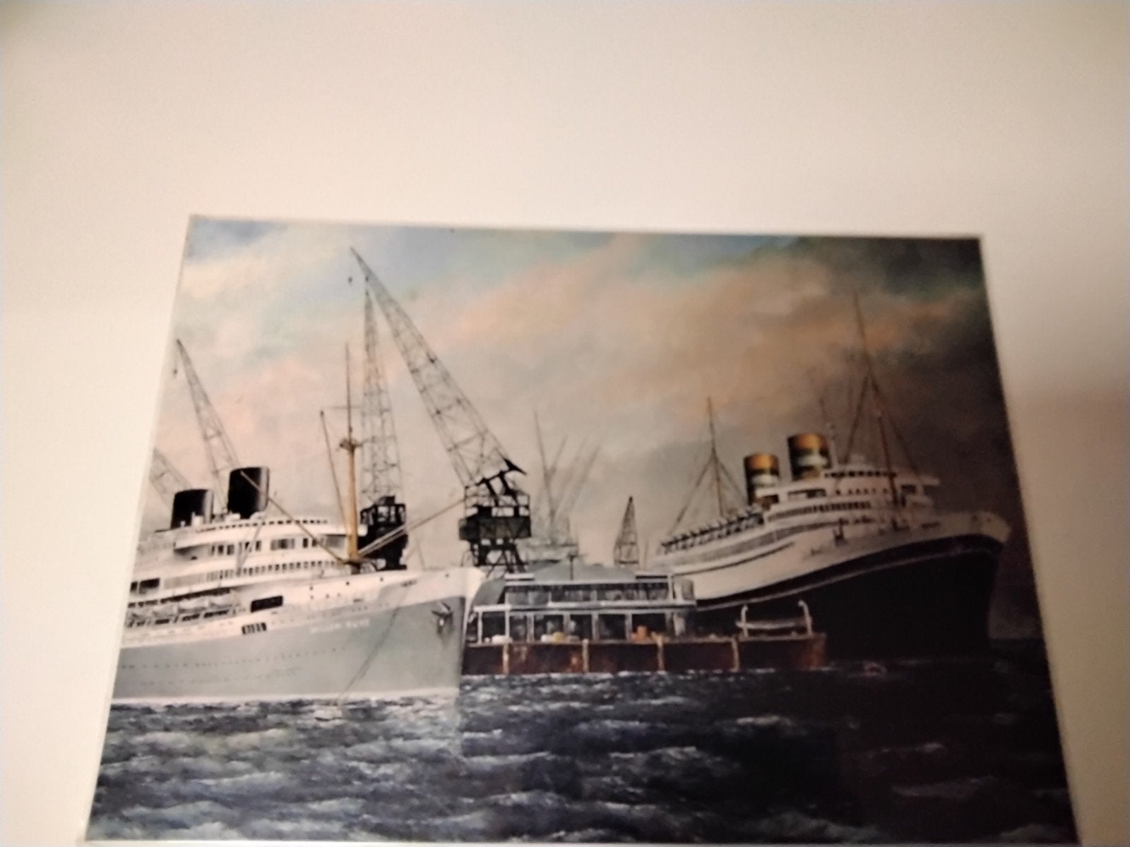 Maritiem  :  mooie foto print Schepen in de haven, Ophalen