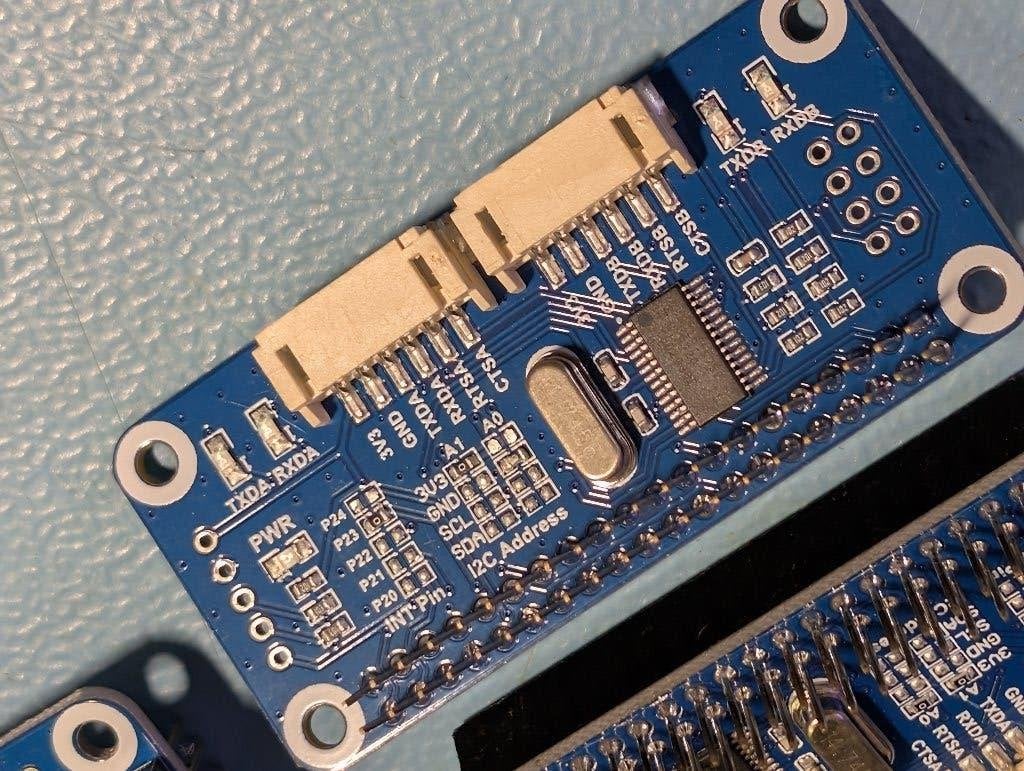 Waveshare Serial Expansion HAT 2x UART + 8 GPIO, Ophalen of Verzenden, Gebruikt