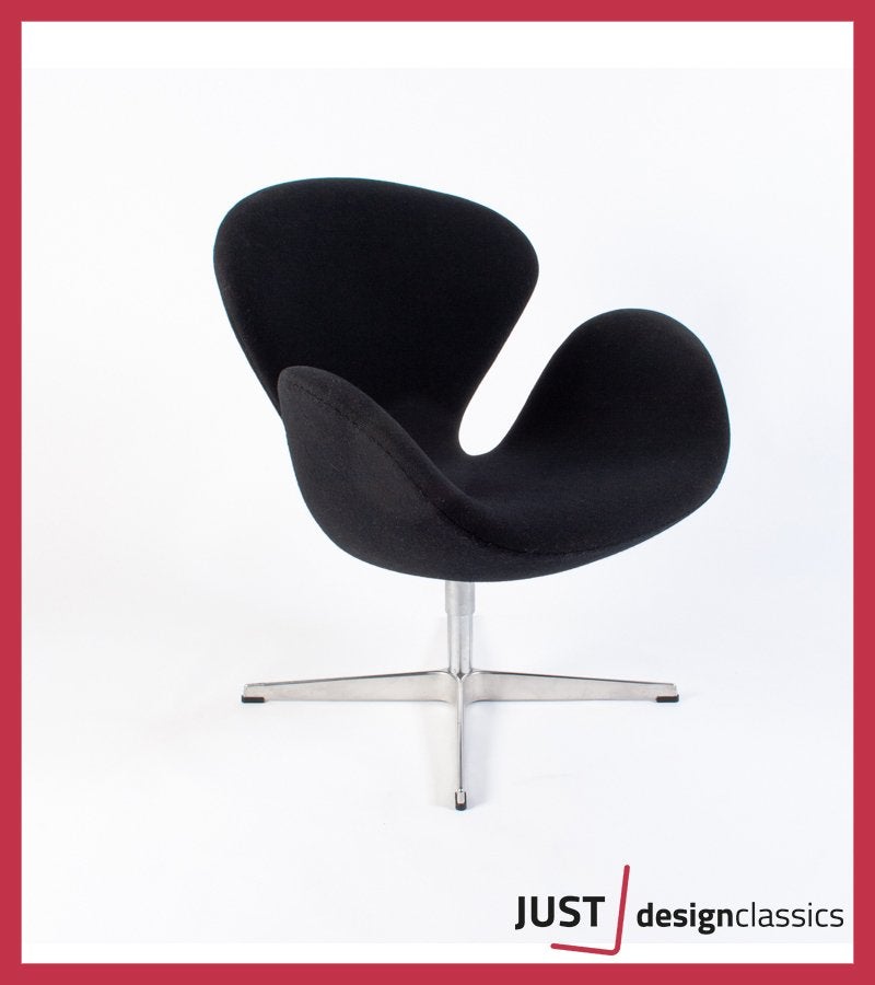 Swan Chair Fritz Hansen Arne Jacobsen Zwart, Huis en Inrichting, Fauteuils, Niet ingevuld, Zo goed als nieuw, Niet ingevuld, Niet ingevuld
