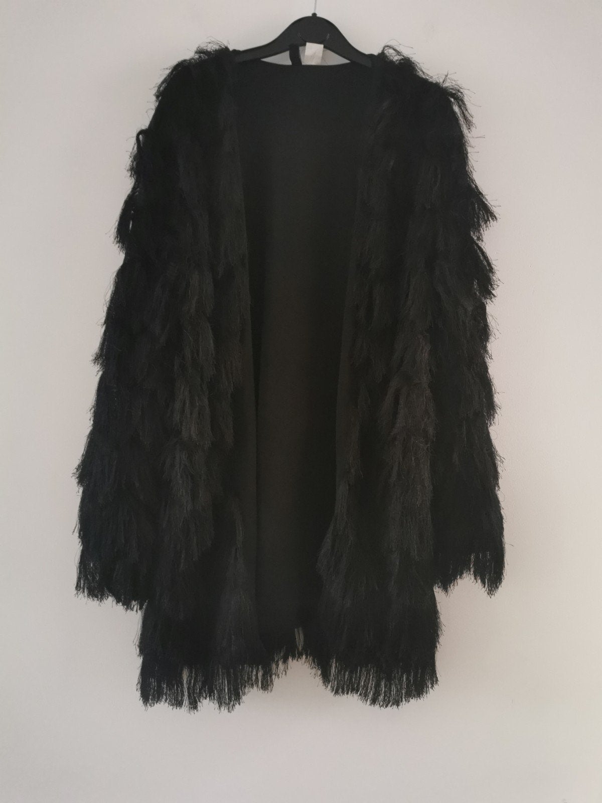 H&M fluffy vest mt. M, Maat 38/40 (M), Verzenden, Zwart, Nieuw