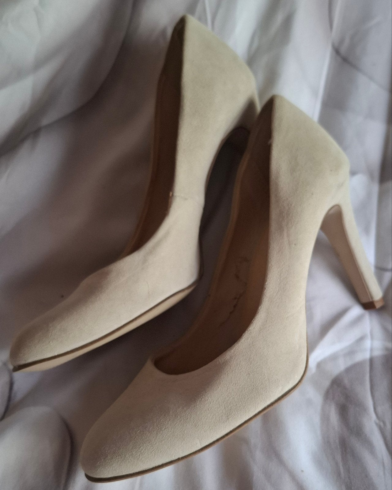 Le Ballon Zeer Mooie Beige High Heels Maat 38, Beige, Ophalen of Verzenden, Schoenen met hoge hakken, Le Ballon