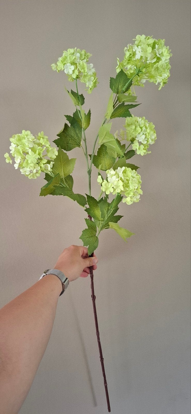 Kunstbloemen Viburnum, Huis en Inrichting, Binnen, Nieuw, 85 cm, Emerald Eternal Green