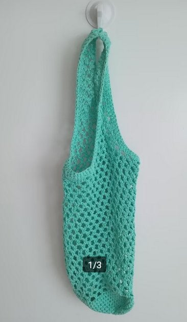 Gehaakte groene tas, Sieraden, Tassen en Uiterlijk, Tassen | Damestassen, Oosterveldweg 15, 7274 DZ, Verzenden, Overige typen