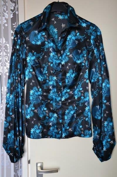 Phard blouse met ballonmouwen, maat m., Maat 38/40 (M), Blauw, Phard, Ophalen of Verzenden