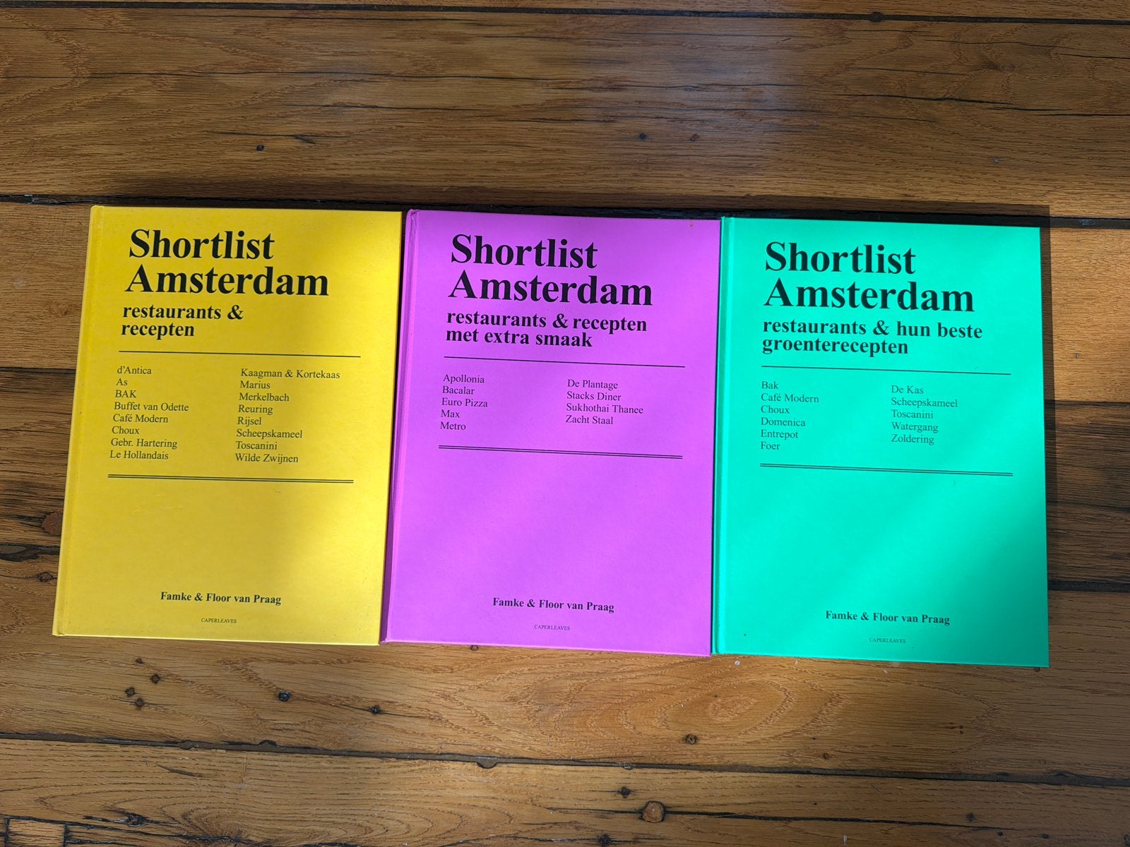 Shortlist Amsterdam kookboeken (3 stuks), Boeken, Kookboeken, Ophalen, Hoofdgerechten, Vegetarisch, Zo goed als nieuw