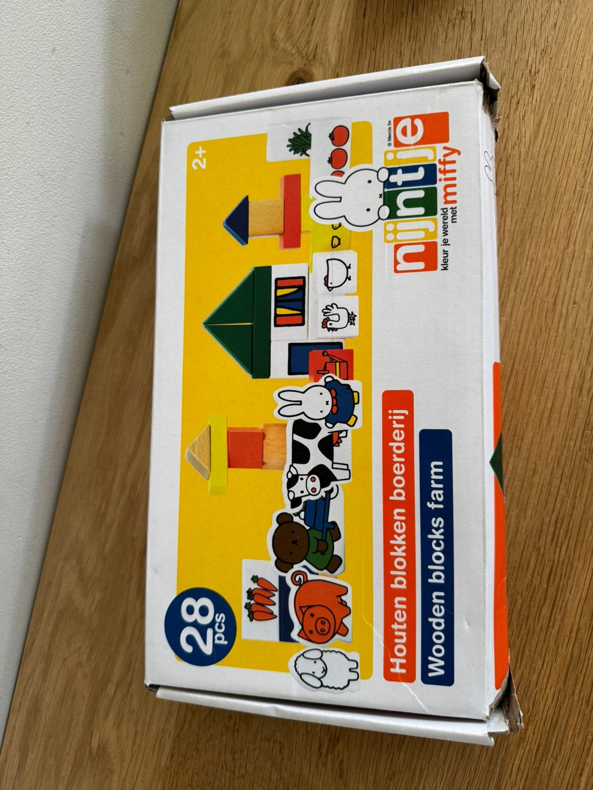 Nijntje houten blokken boerderij, Ophalen of Verzenden, Zo goed als nieuw