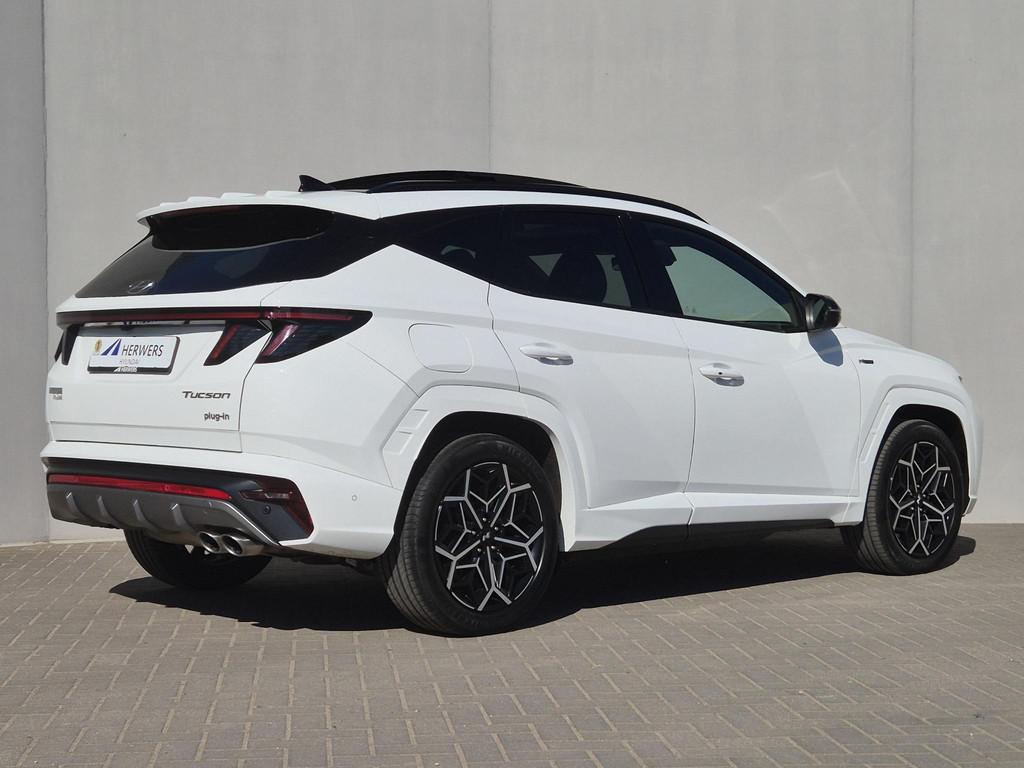 Hyundai Tucson 1.6 T-GDI PHEV N Line Sky 4WD / Dealer onderh, Auto's, Hyundai, Automaat, 1350 kg, 14 kWh, Gebruikt