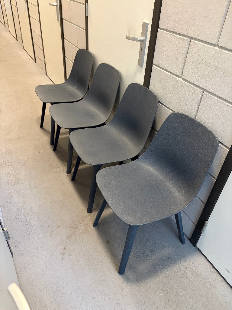 4 Ikea stoelen ODGER, Gebruikt, Vier, Ophalen, Hout