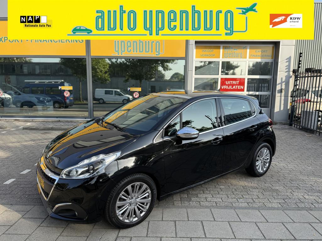 Peugeot 208 1.2 PureTech Blue Allure * 49.991 Km * Panoramad, 83 pk, Stof, Euro 6, Zwart