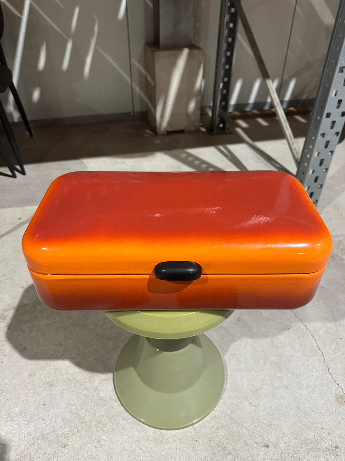 Emaille vintage broodtrommel, Verzamelen, Ophalen of Verzenden, Huis en Inrichting