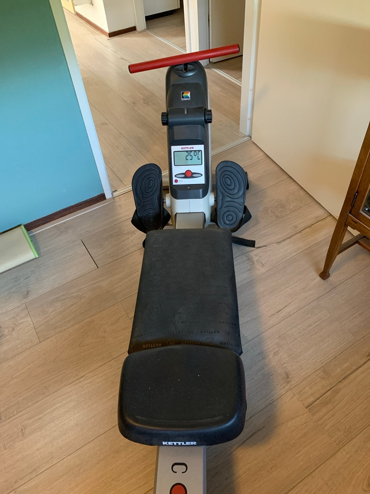 Kettler Coach Roeitrainer Fitness Apparaat, Ophalen, Gebruikt, Armen, Metaal
