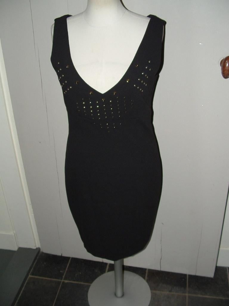 Rinascimento cocktail jurk, little black dress maat S studs, Zwart, Rinascimento, Ophalen of Verzenden, Zo goed als nieuw