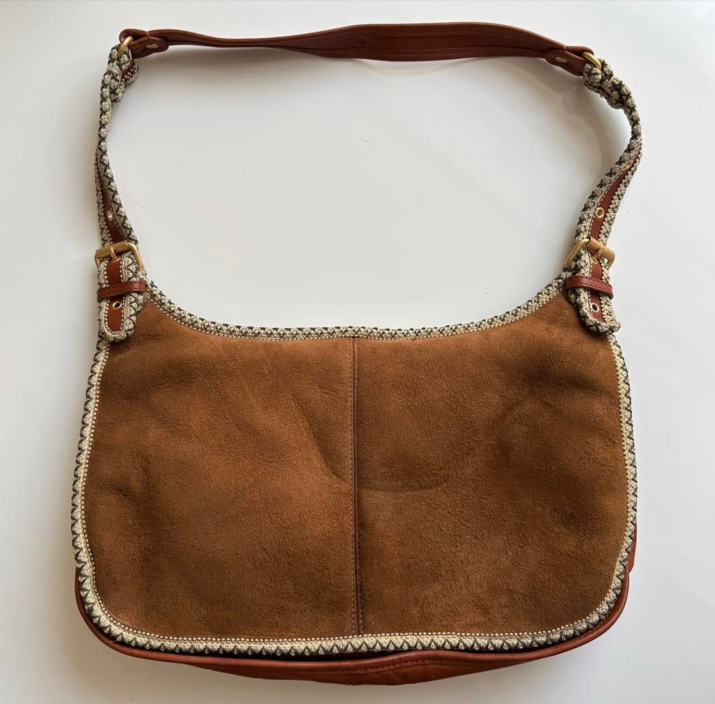 Ugg Boho Tas Cognac met Portemonneetje, Ophalen of Verzenden, Zo goed als nieuw, Bruin, Handtas
