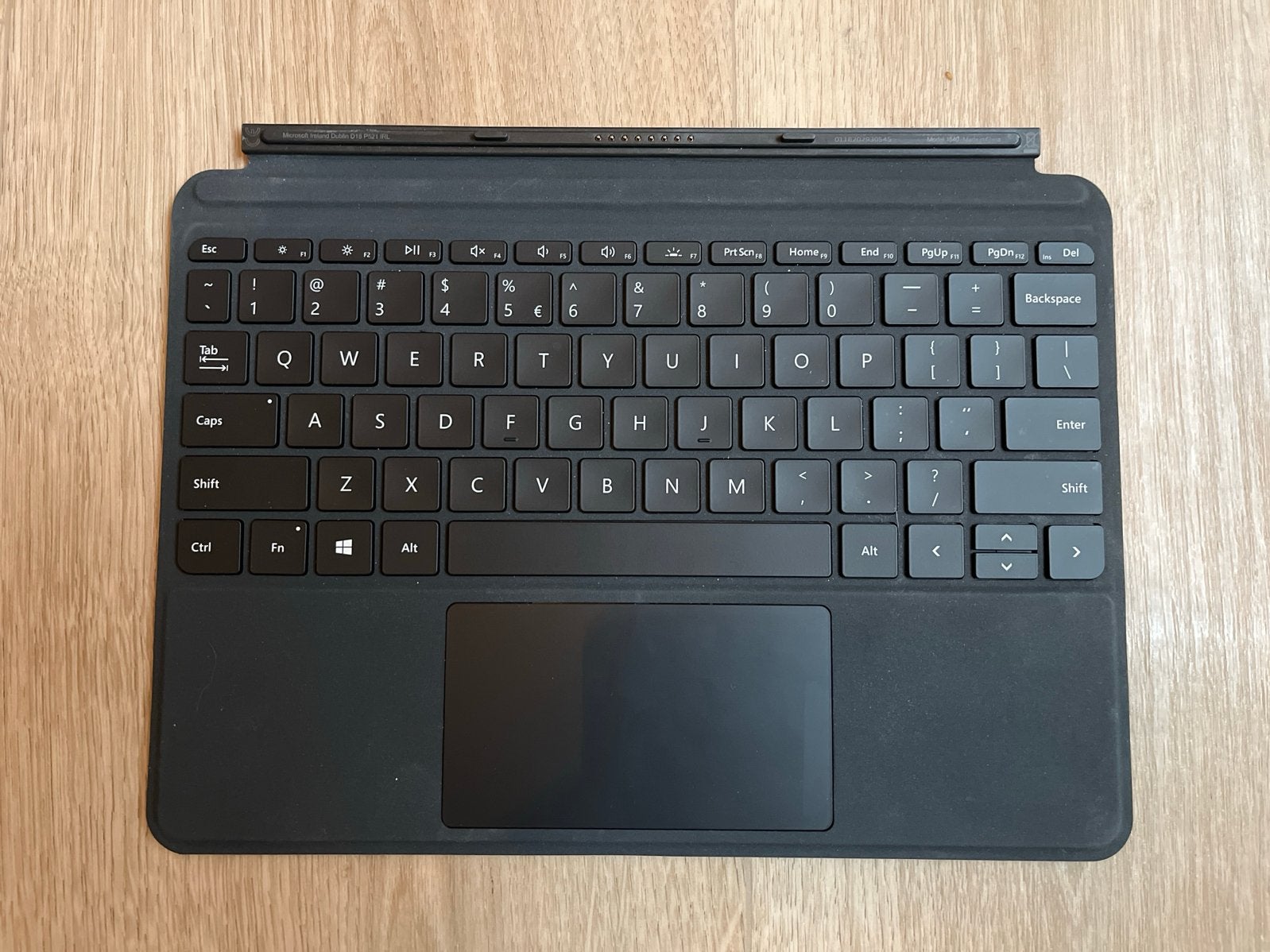 Microsoft Surface Go type cover zwart, Computers en Software, Verzenden, Zo goed als nieuw, Draadloos, Qwerty