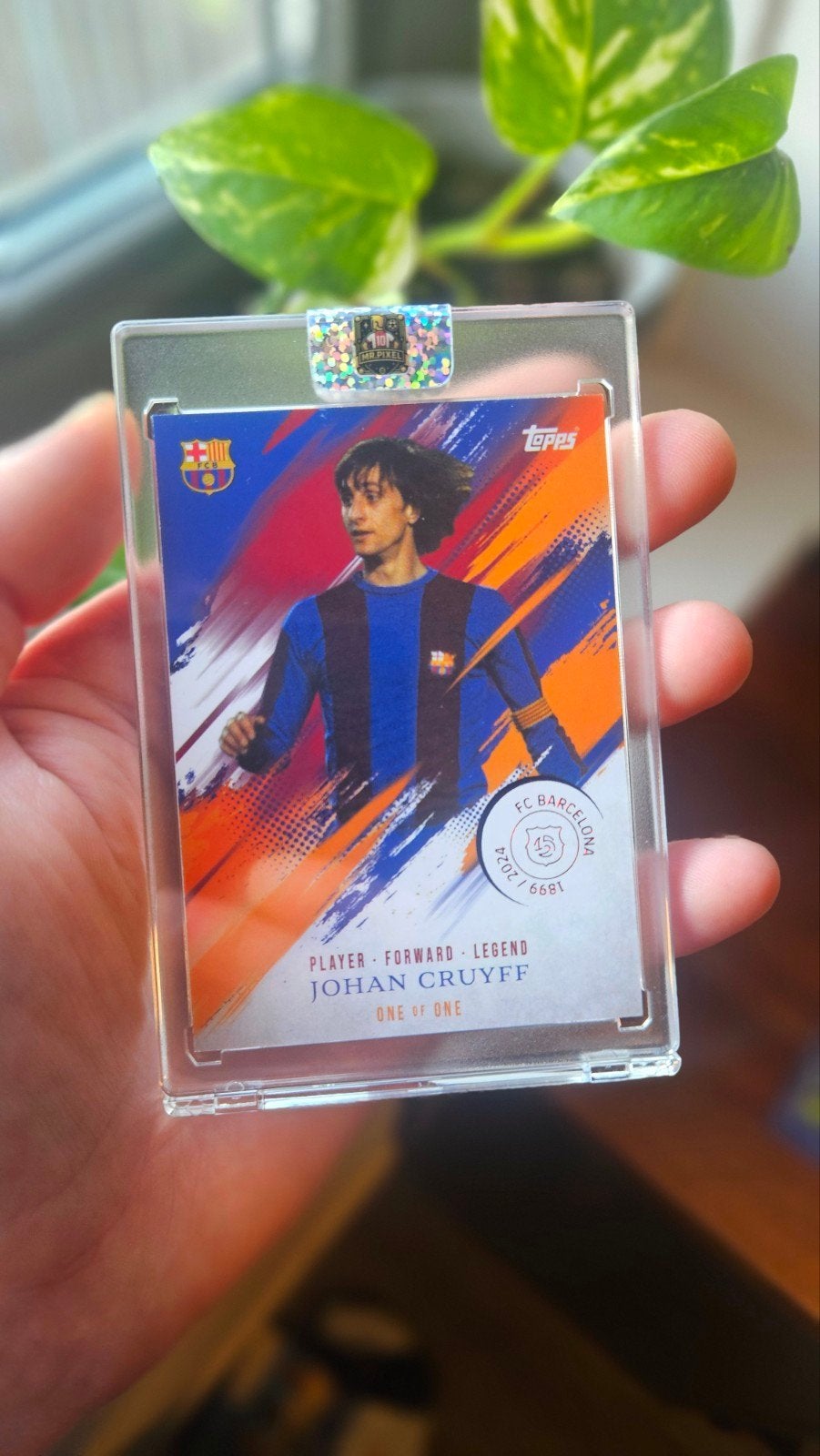 Johan Cruyff One of One Topps Barcelona 125, Ophalen of Verzenden, Nieuw, Buitenlandse clubs, Poster, Plaatje of Sticker