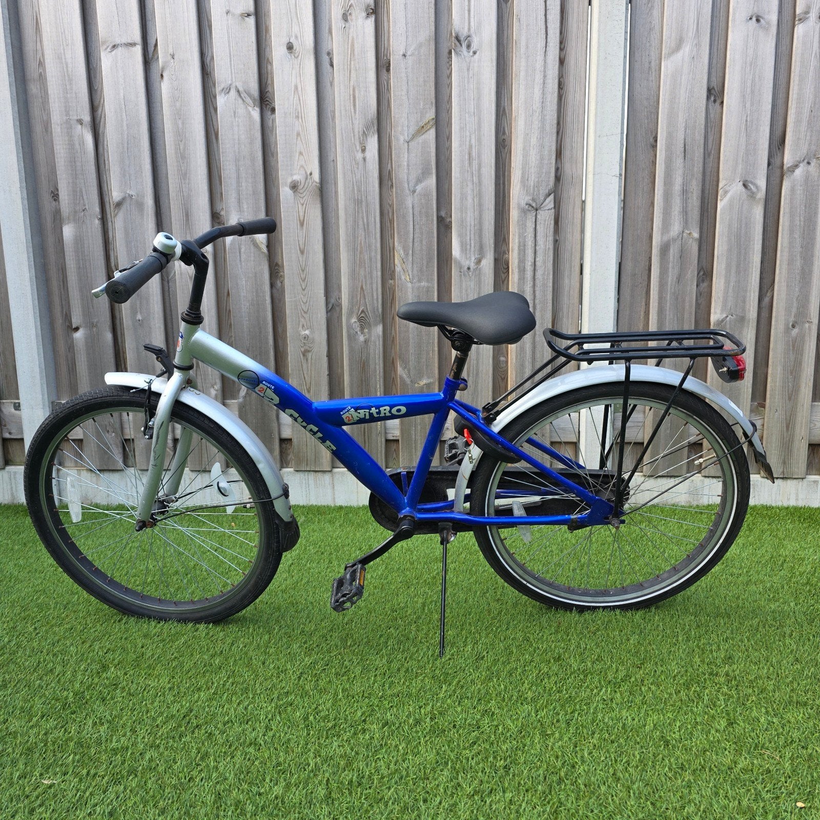 Kinderfiets 20 inch - Blauw/Zilver, Fietsen en Brommers, Fietsen | Kinderfietsjes, Ophalen, 20 inch of meer, Gebruikt, Velgrem