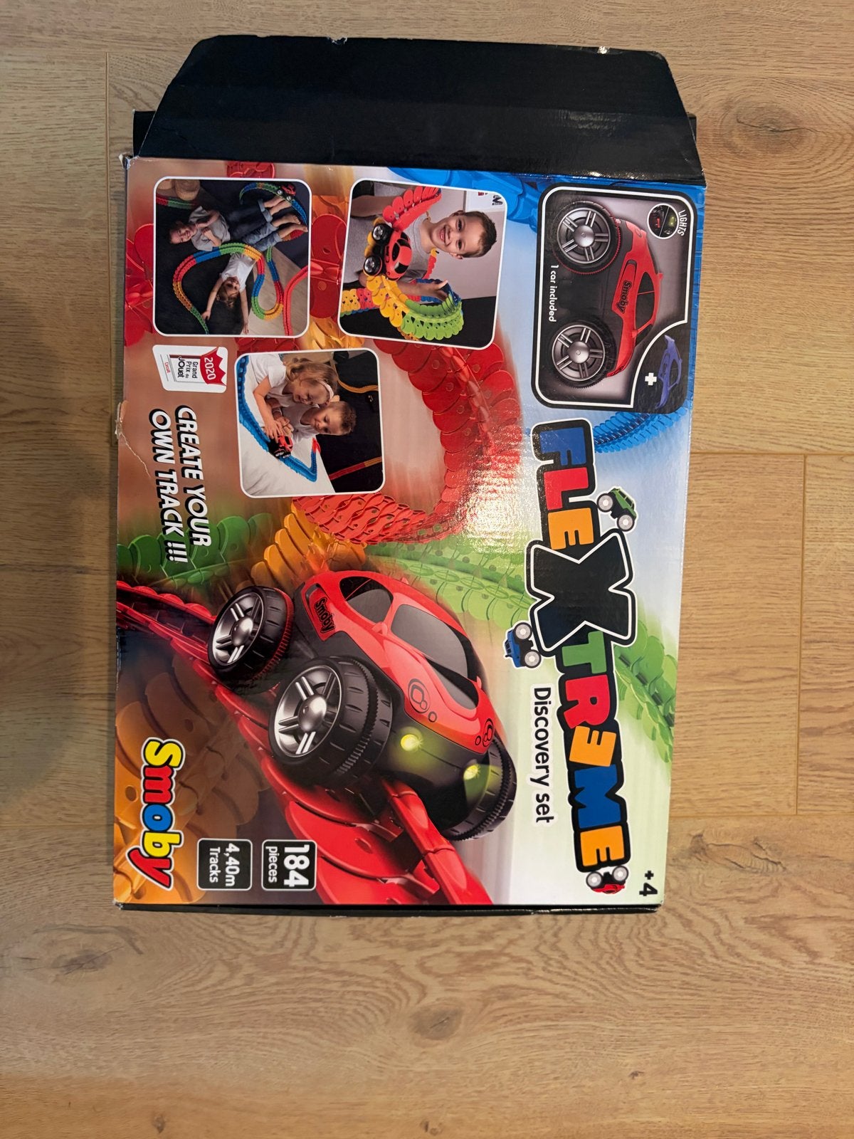 Smoby Flexxtreme Discovery Set Racebaan - Zelf te bouwen, Racebaan, Zo goed als nieuw, Met looping, Elektrisch