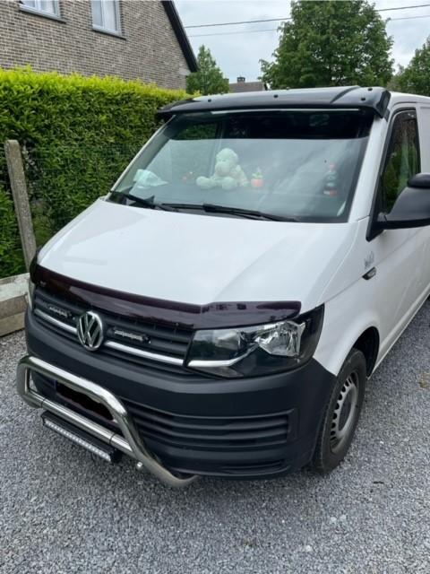T6 bulli motorkapspoiler steenslagbeschermer pasvorm zwart, Ophalen of Verzenden, Nieuw