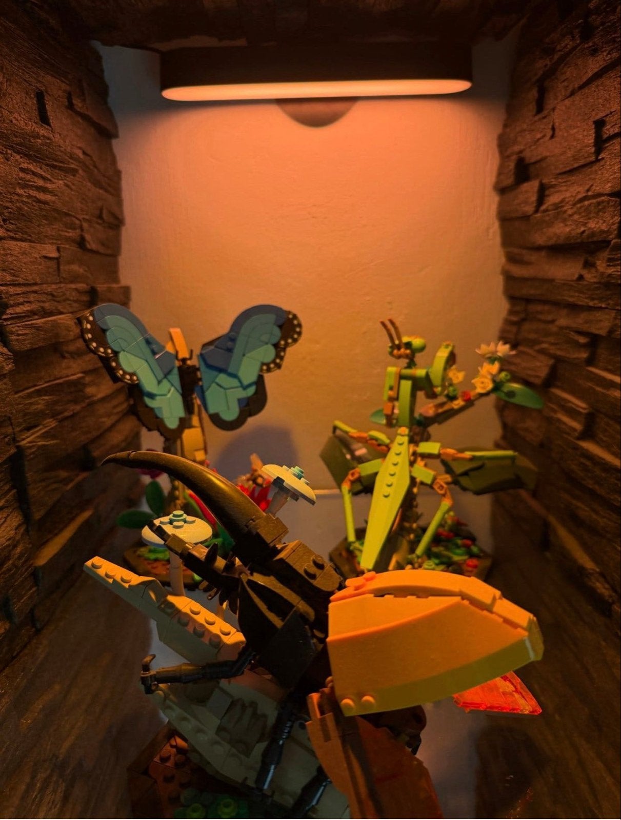 LEGO Insectenset: Vlinder, Bidsprinkhaan, Kever met instruct, Ophalen, Gebruikt, Overige merken