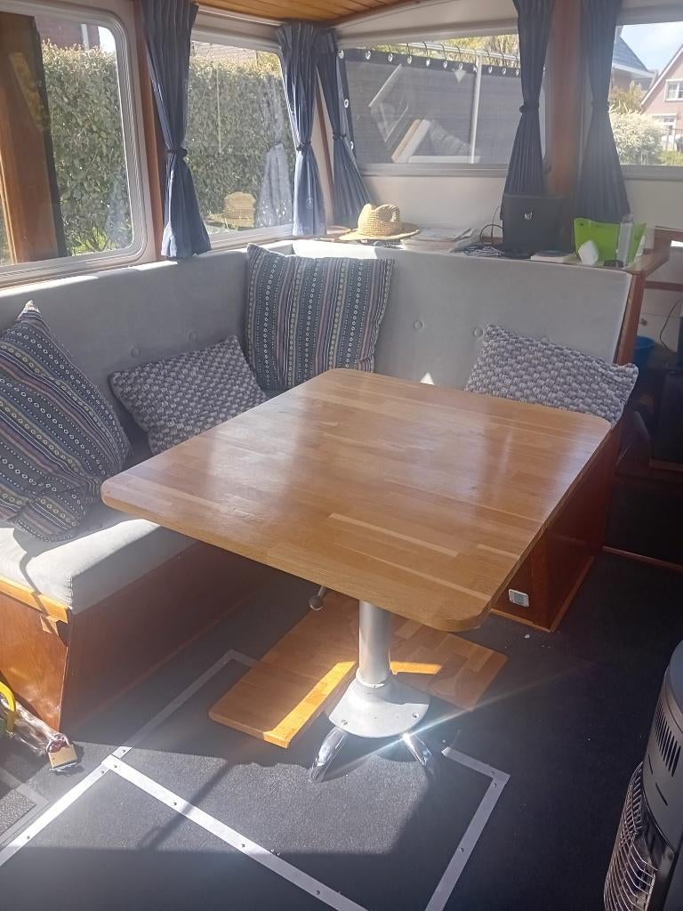 Motorboot zalmschouw schouw platbodem, Ophalen, Gebruikt, Staal, Diesel