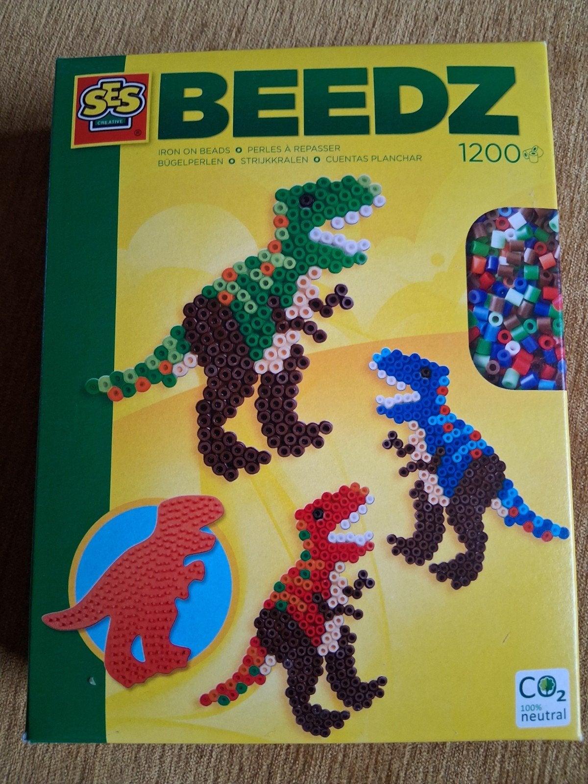 SES Beedz Strijkkralen Dinosaurus Set - 1200 kralen, Ophalen of Verzenden, Nieuw, Knutselen