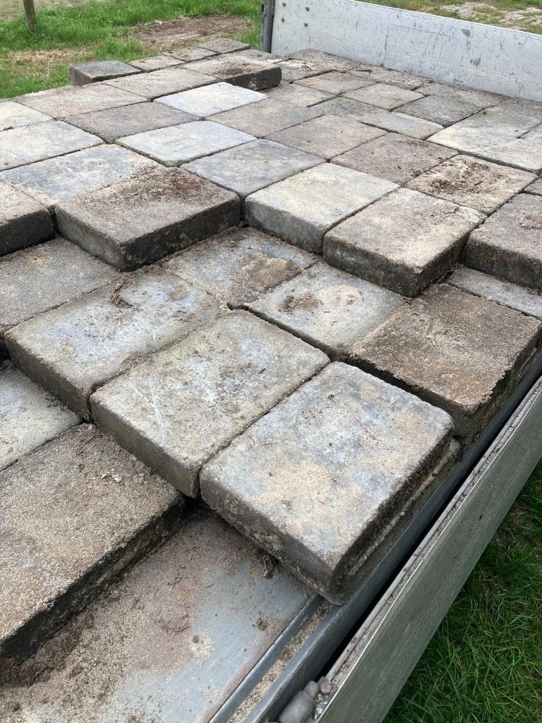 Gratis betontegels, Tuin en Terras, Ophalen, Gebruikt, Beton, Terrastegels