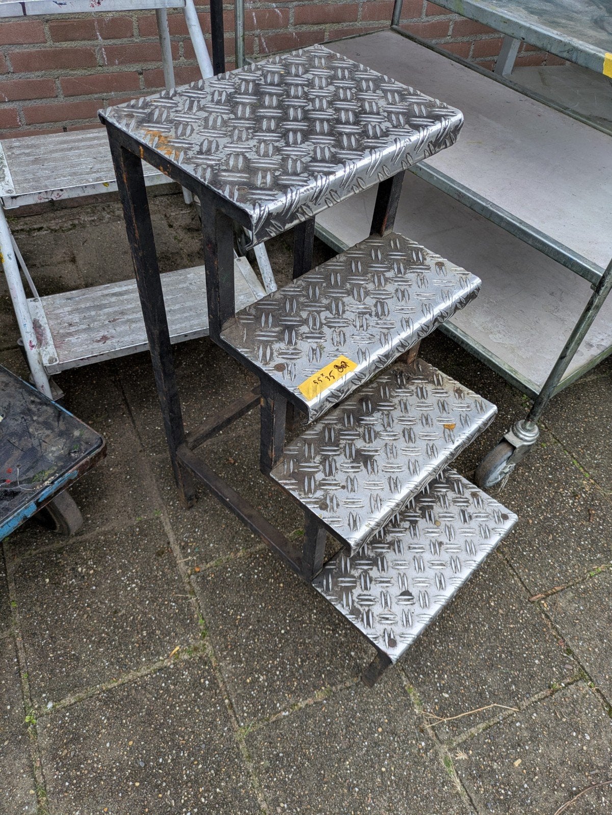 bordestrap en vaste trap, Ophalen, Trap, Minder dan 2 meter