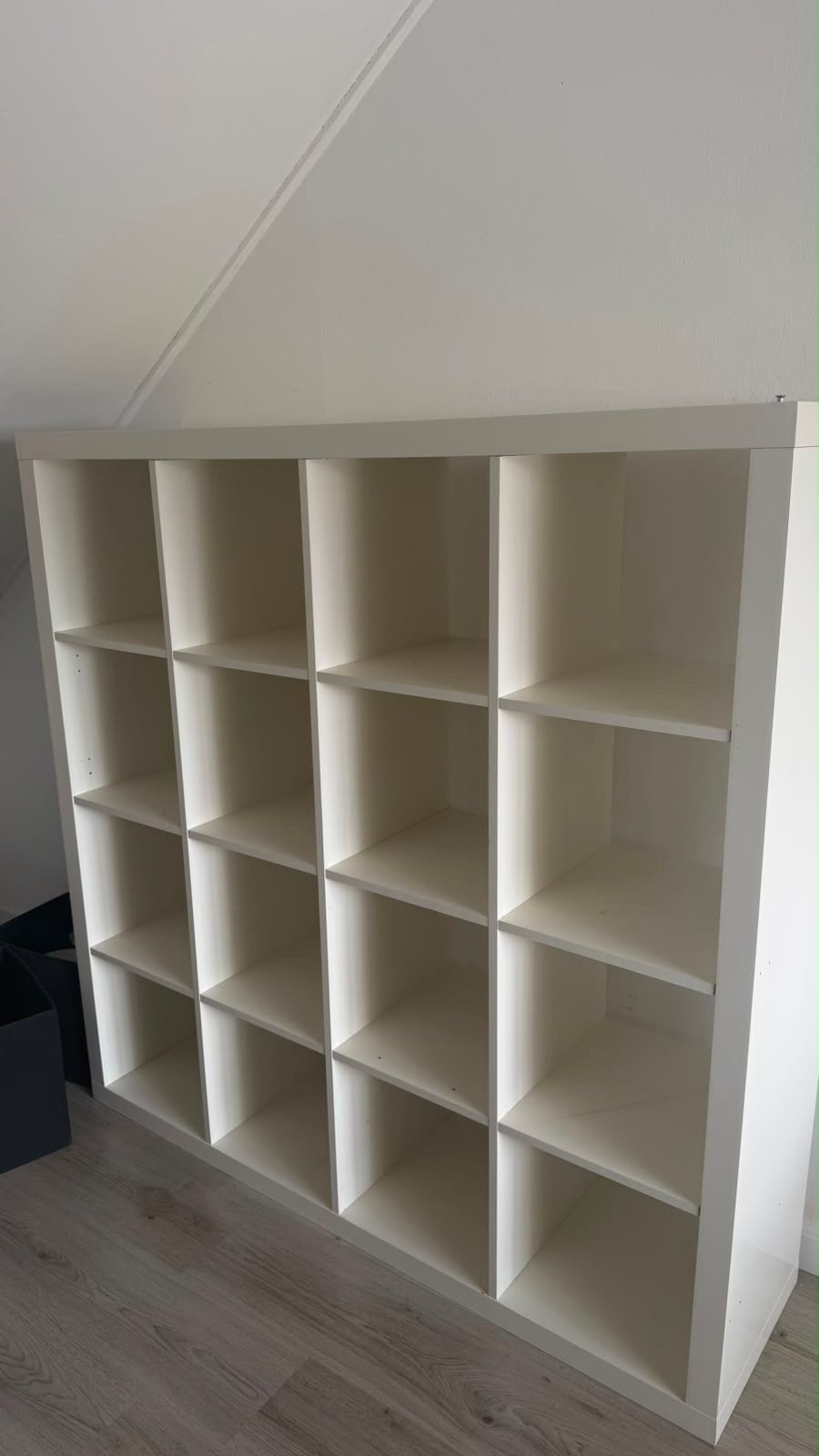 Witte Kallax kast met 20 vakken - IKEA, Met plank(en), Gebruikt, 150 tot 200 cm, Ophalen of Verzenden