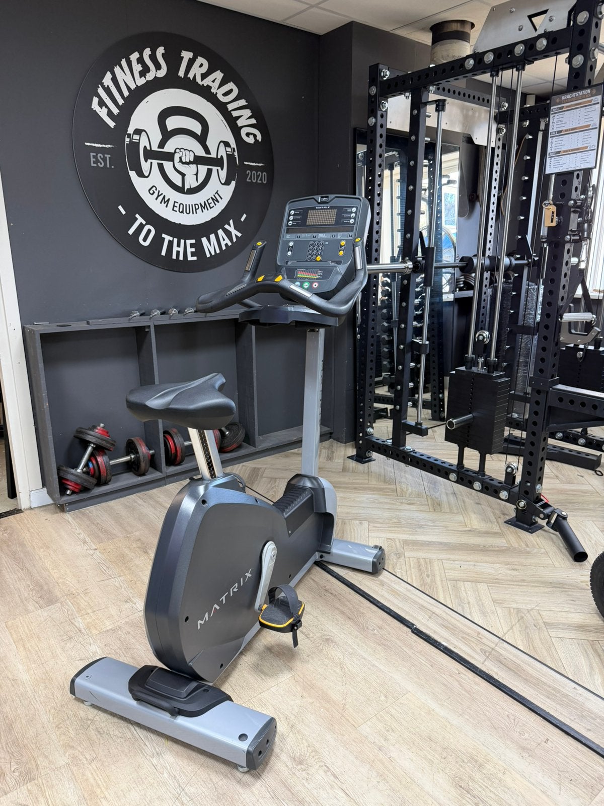 Als nieuw! Professionele Hometrainer / uprigth bike Matrix, Overige typen, Ophalen of Verzenden, Zo goed als nieuw, .