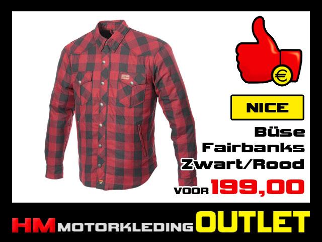Textiel motorblouse Buse Fairbanks  - Zwart-Rood - MEN, Motoren, Kleding | Motorkleding, Jas | textiel, Heren, Kinderen, Nieuw met kaartje