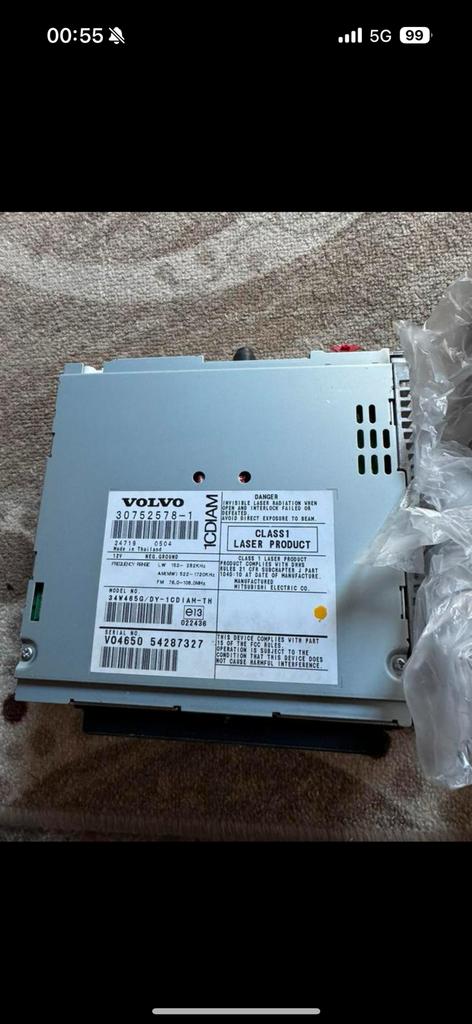 Volvo radio/cd speler hoofdunit, Auto diversen, Ophalen of Verzenden, Nieuw